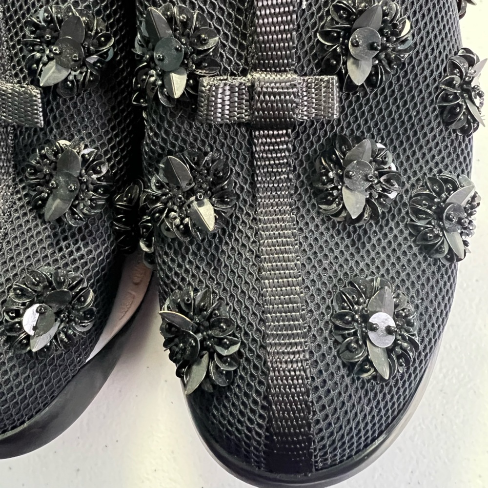 Christian Dior Black Sequin Embellishments Sneakers Size 8 - Picture 7 of 17